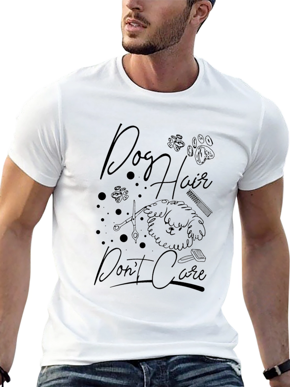Dog Hair Dont Care Graphic Tee