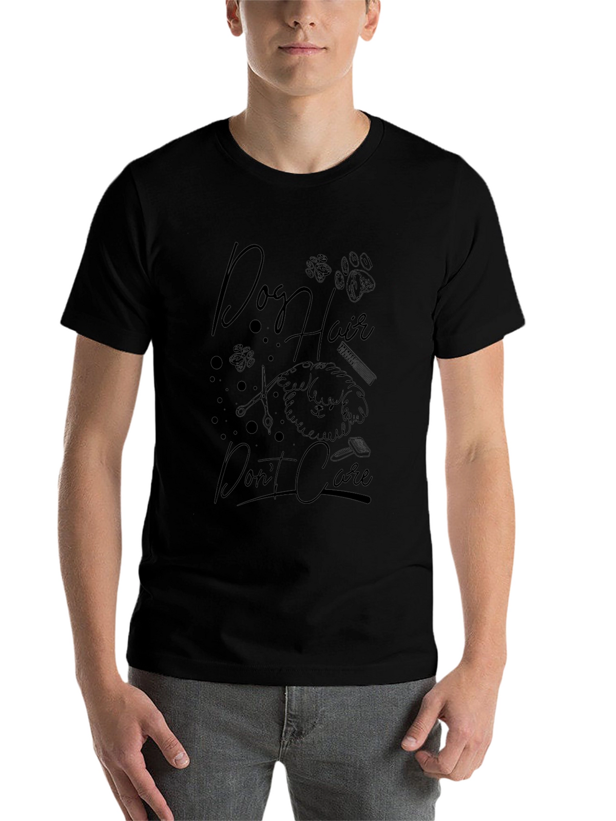 Dog Hair Dont Care Graphic Tee