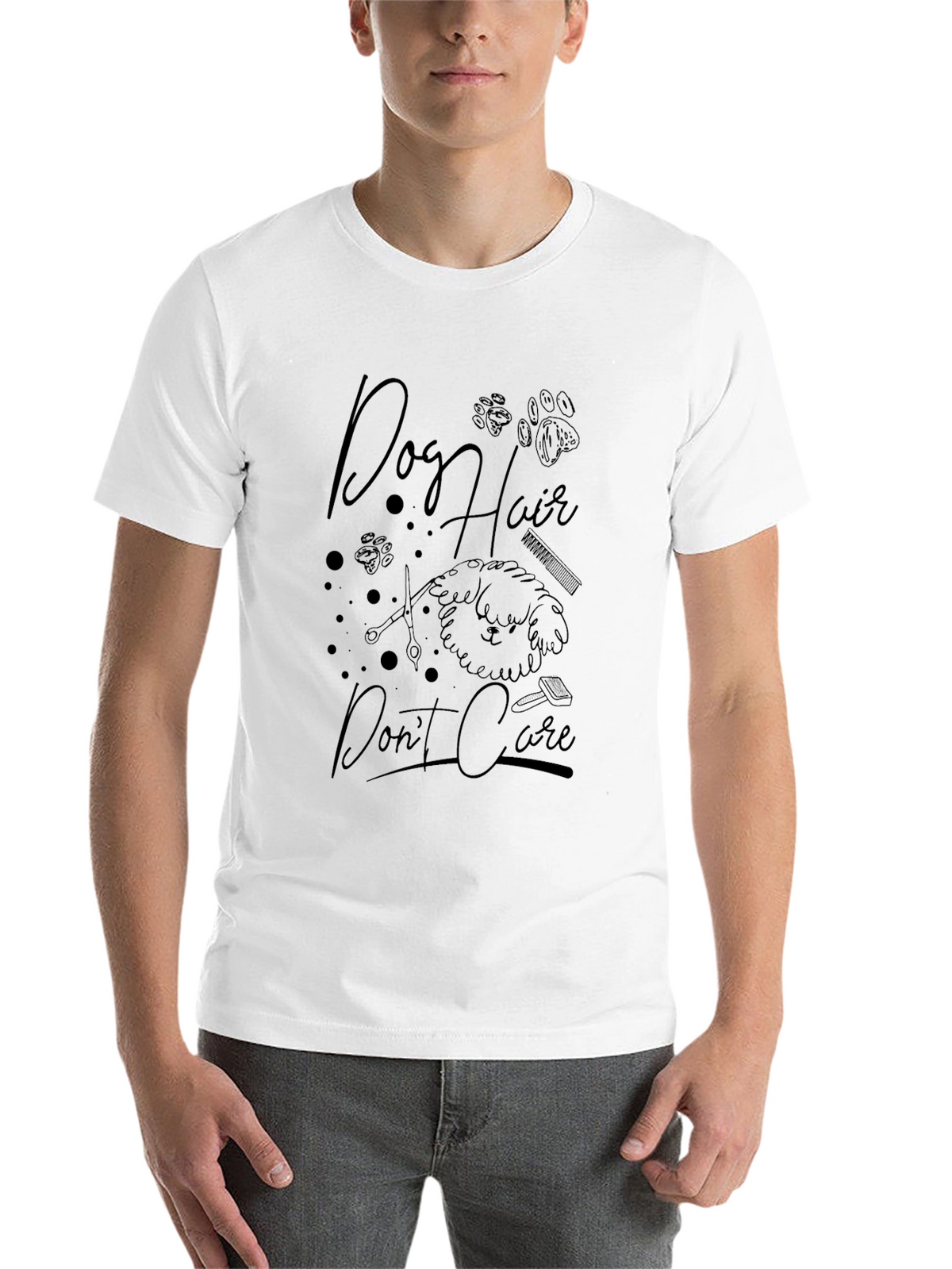 Dog Hair Dont Care Graphic Tee