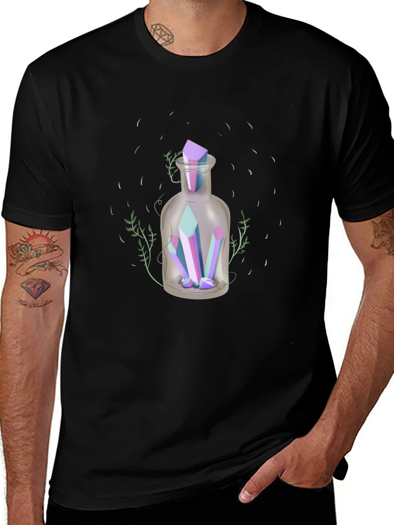 Crystal Potion T-Shirt - Mystical Graphic Tee