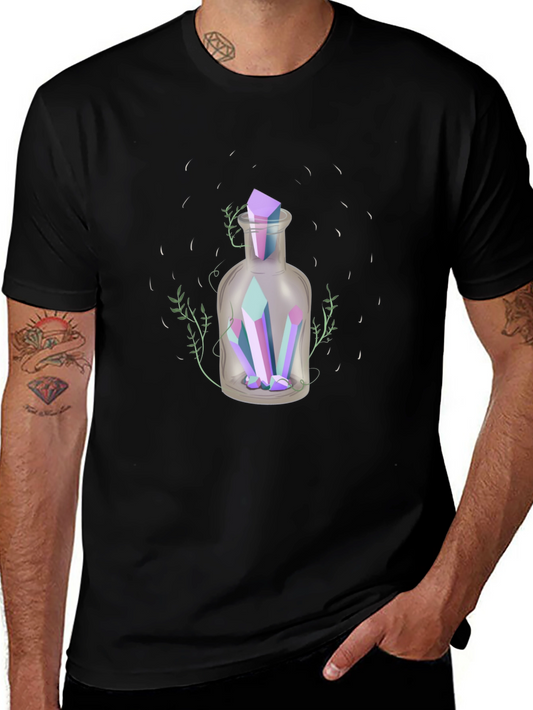 Crystal Potion T-Shirt - Mystical Graphic Tee