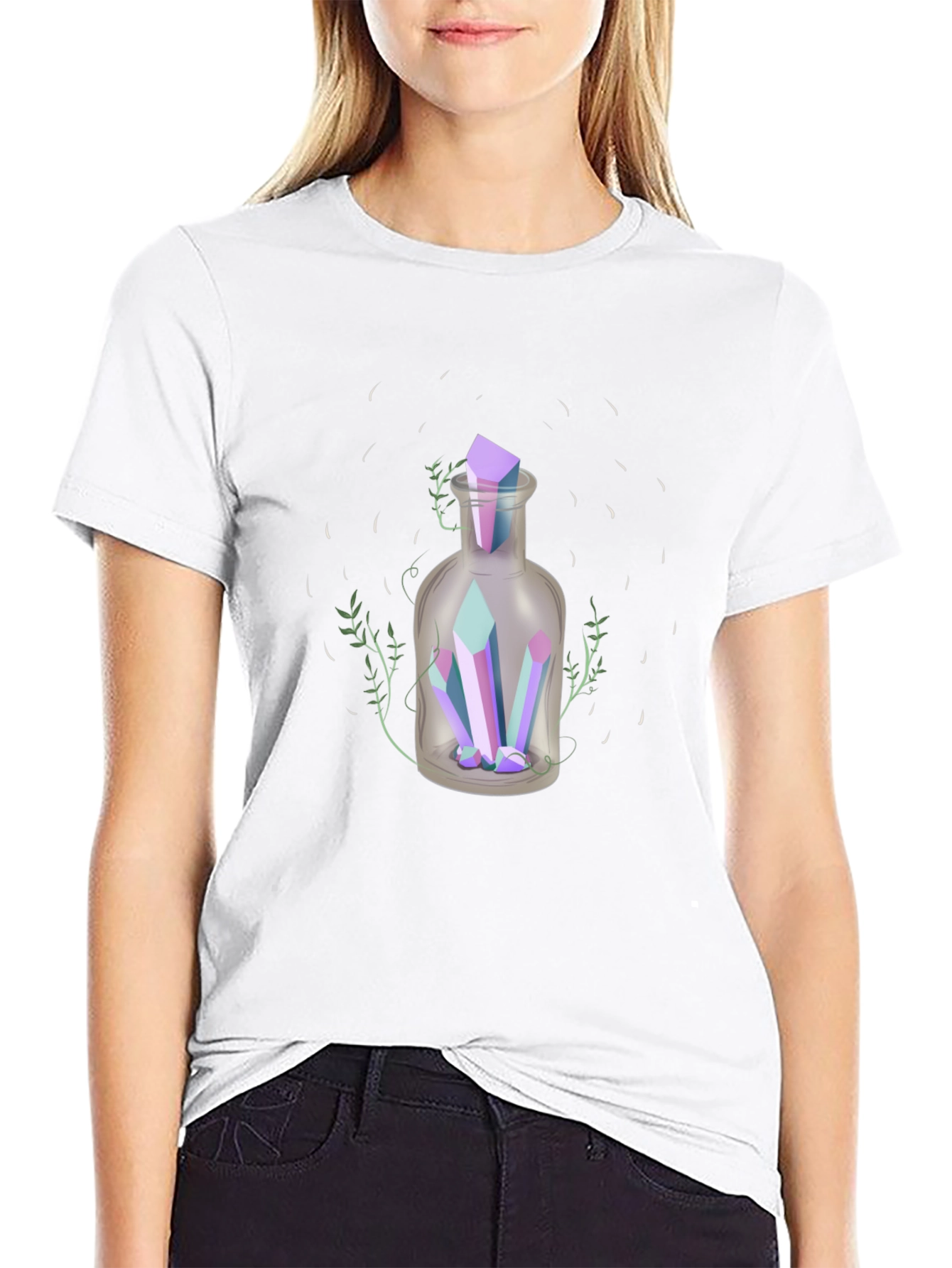 Crystal Potion T-Shirt - Mystical Graphic Tee