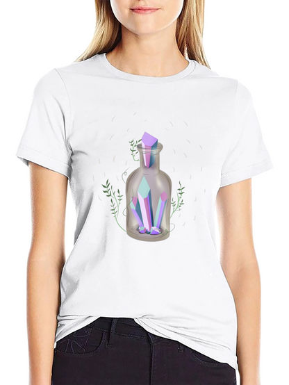 Crystal Potion T-Shirt - Mystical Graphic Tee