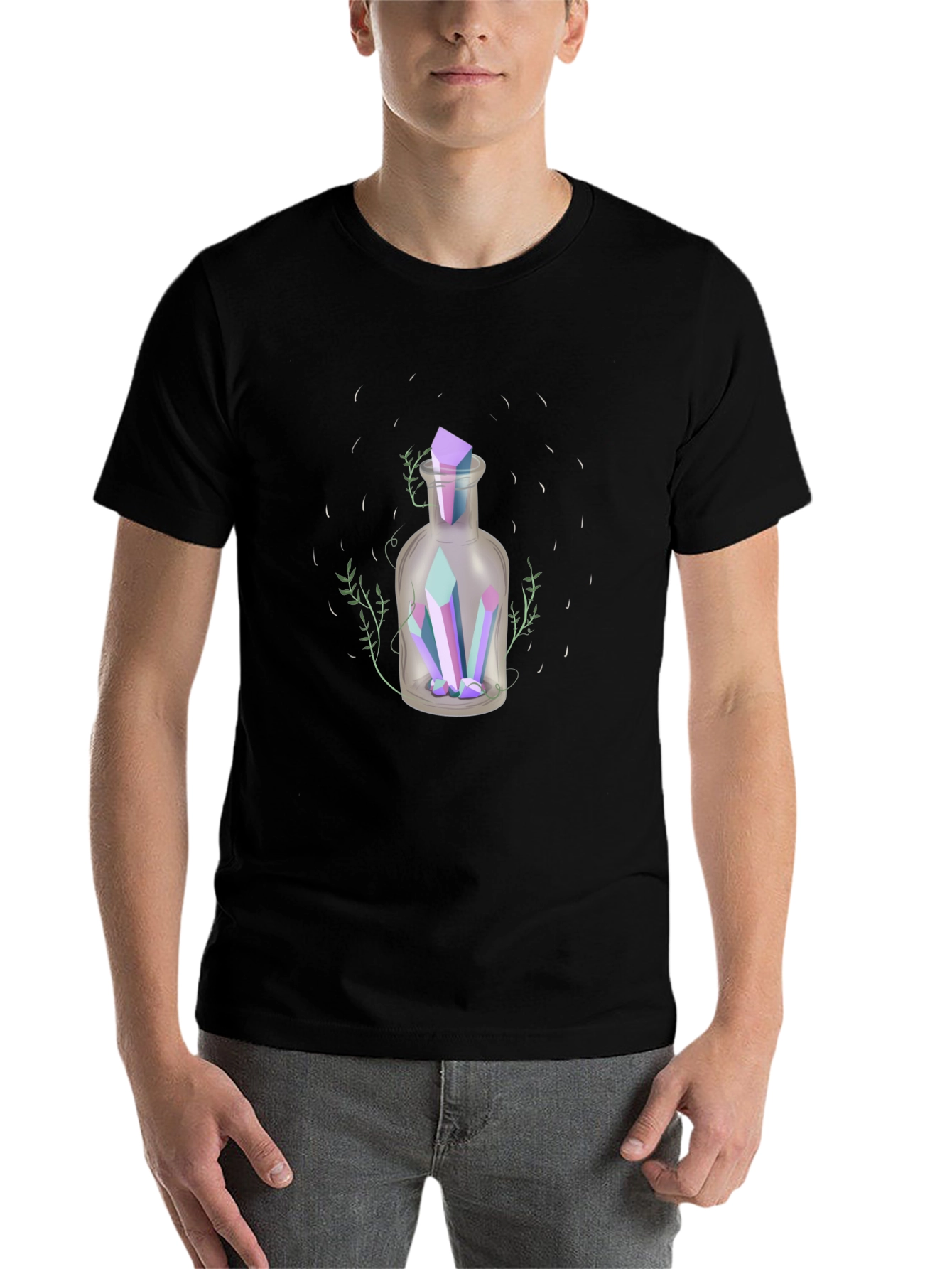 Crystal Potion T-Shirt - Mystical Graphic Tee