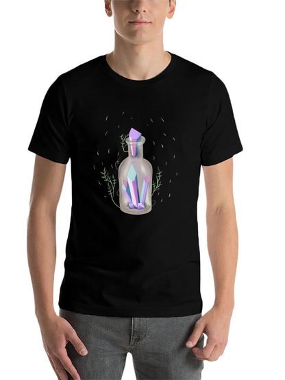 Crystal Potion T-Shirt - Mystical Graphic Tee