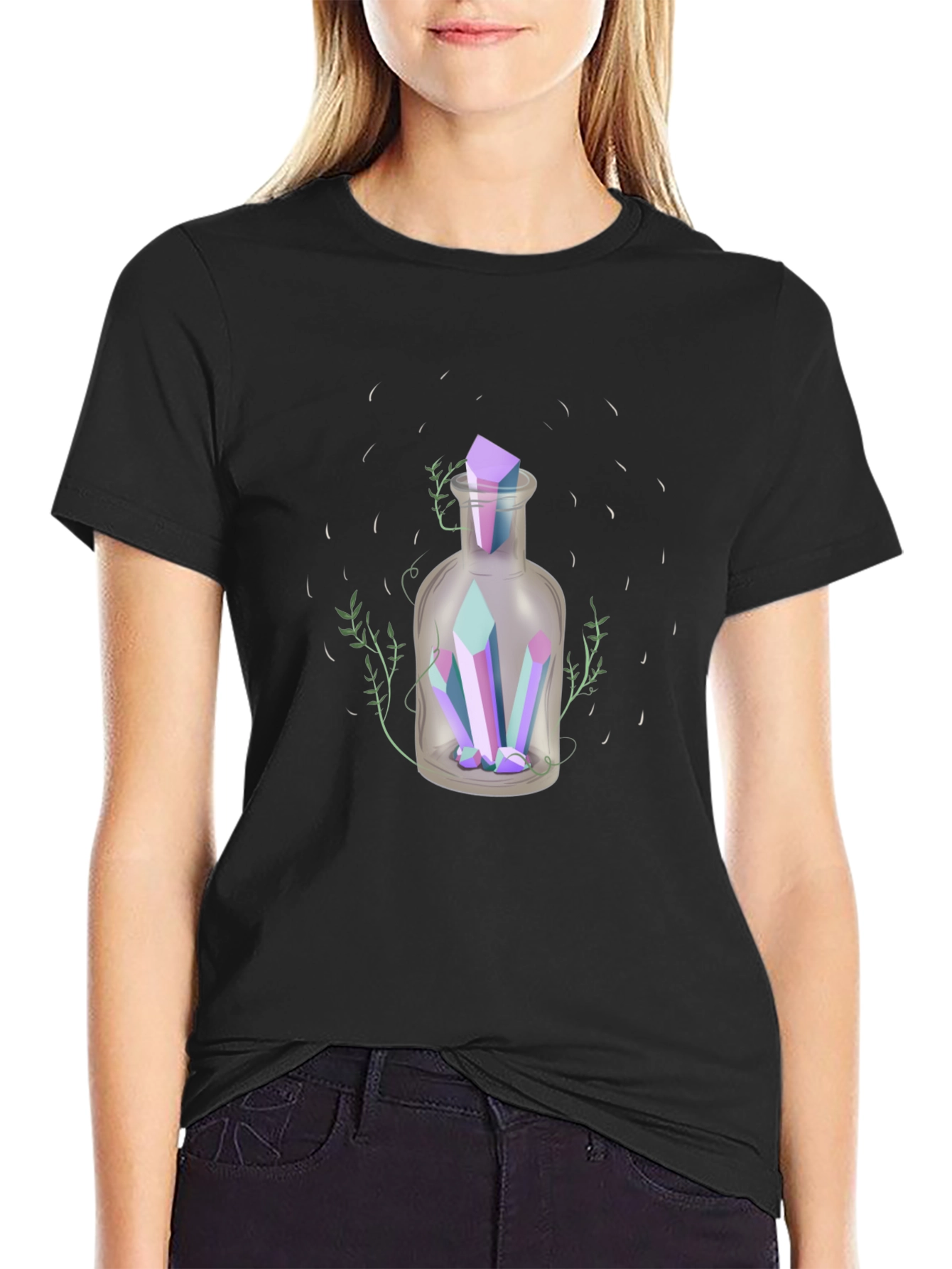 Crystal Potion T-Shirt - Mystical Graphic Tee