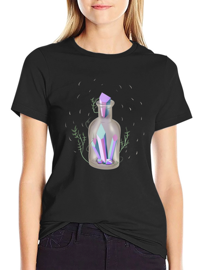 Crystal Potion T-Shirt - Mystical Graphic Tee