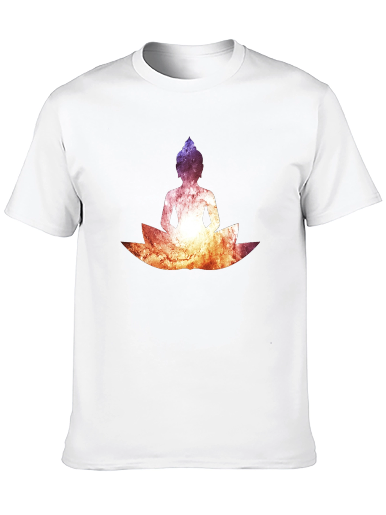 Buddha Lotus Graphic Tee - Cosmic Black T-Shirt