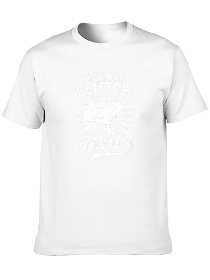 I Love The Glitter of My Akita T-Shirt