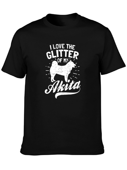 I Love The Glitter of My Akita T-Shirt