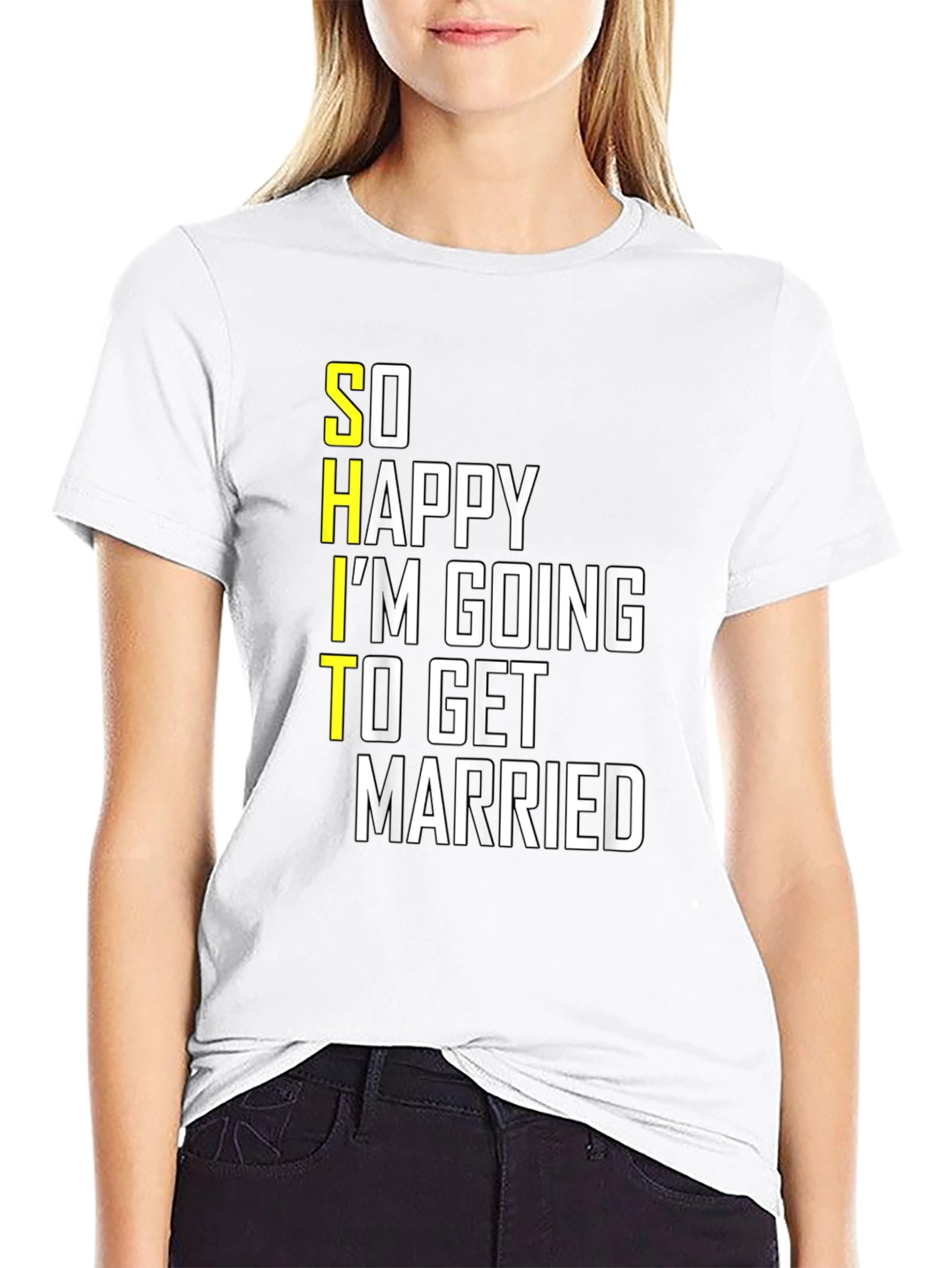 Funny Groom-to-Be T-Shirt: So Happy Im Getting Married