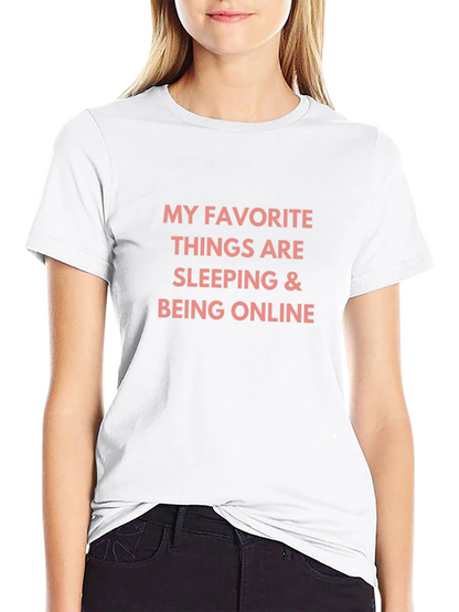 Funny Sleeping & Online T-Shirt