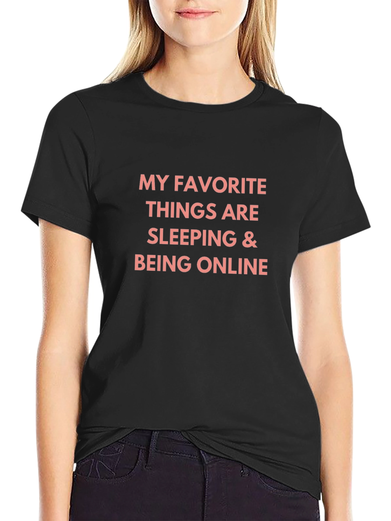Funny Sleeping & Online T-Shirt