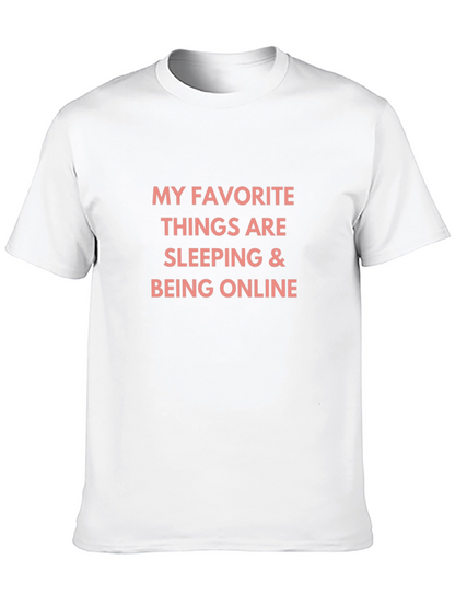 Funny Sleeping & Online T-Shirt