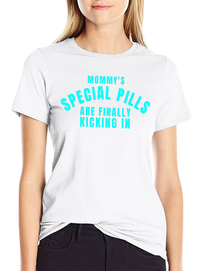 Mommys Special Pills Tee - Black