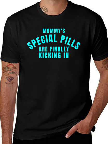 Mommys Special Pills Tee - Black