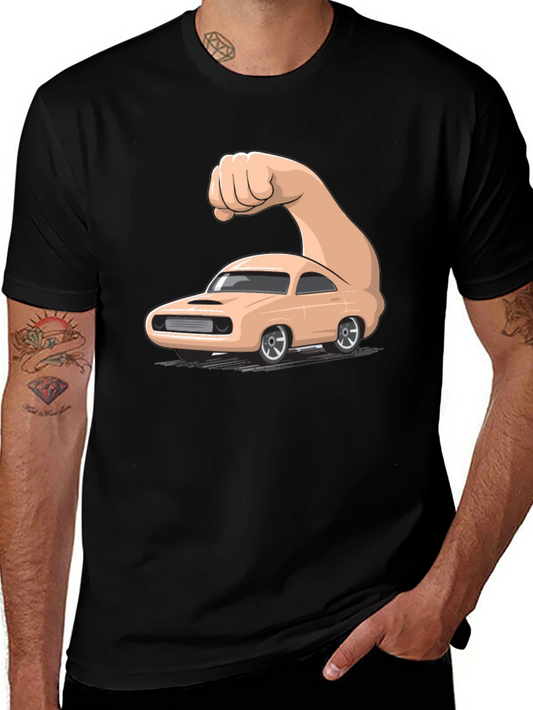 Muscle Car Graphic T-Shirt - Mens Black Tee