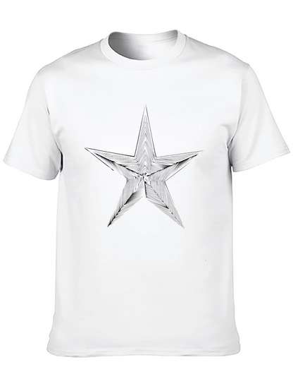 Star Graphic Black T-Shirt - Modern Style