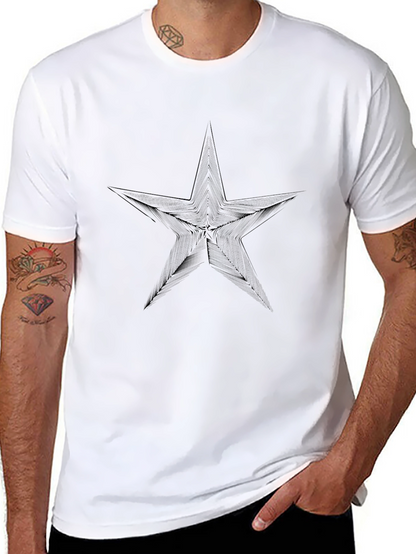 Star Graphic Black T-Shirt - Modern Style