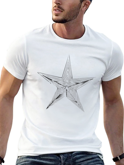 Star Graphic Black T-Shirt - Modern Style