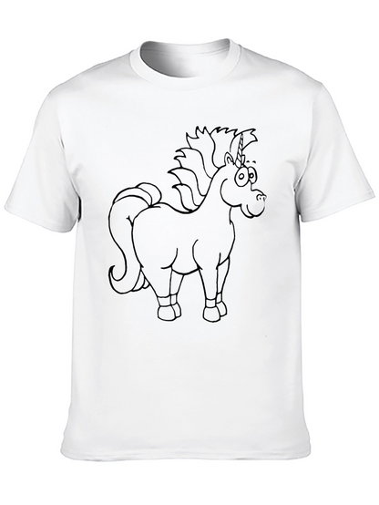 Unicorn Graphic Black T-Shirt