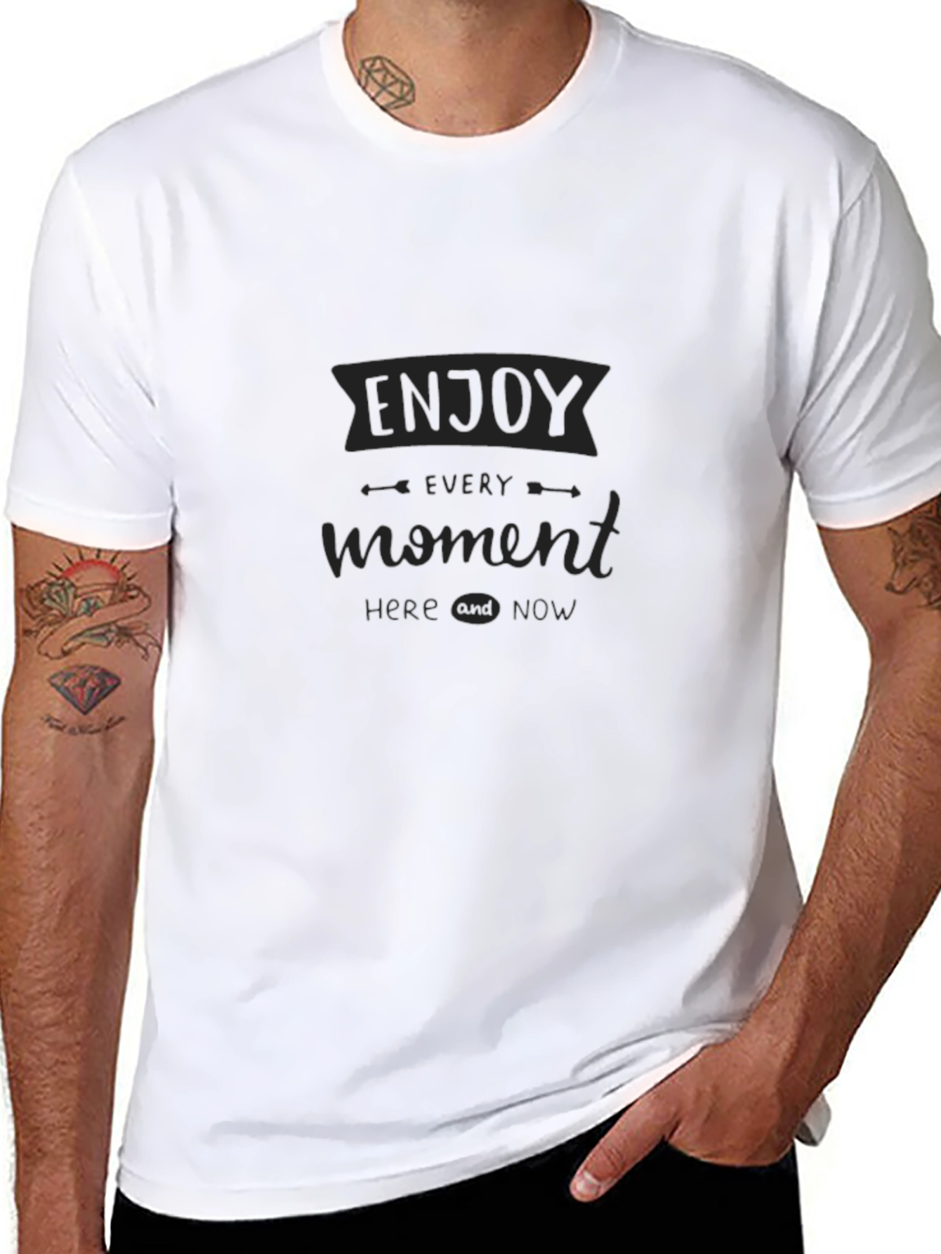Enjoy Every Moment Black T-Shirt