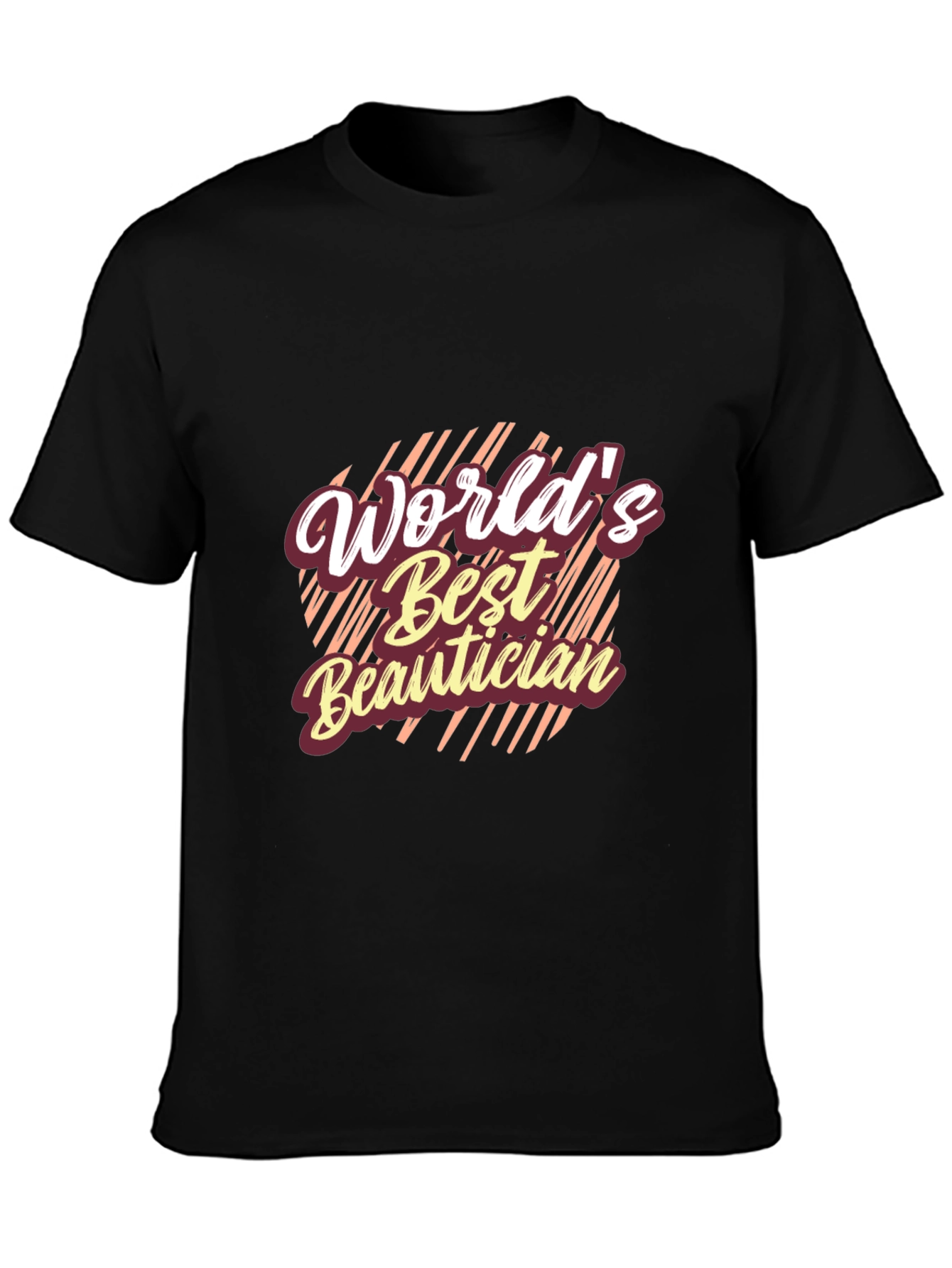 Worlds Best Beautician Black T-Shirt