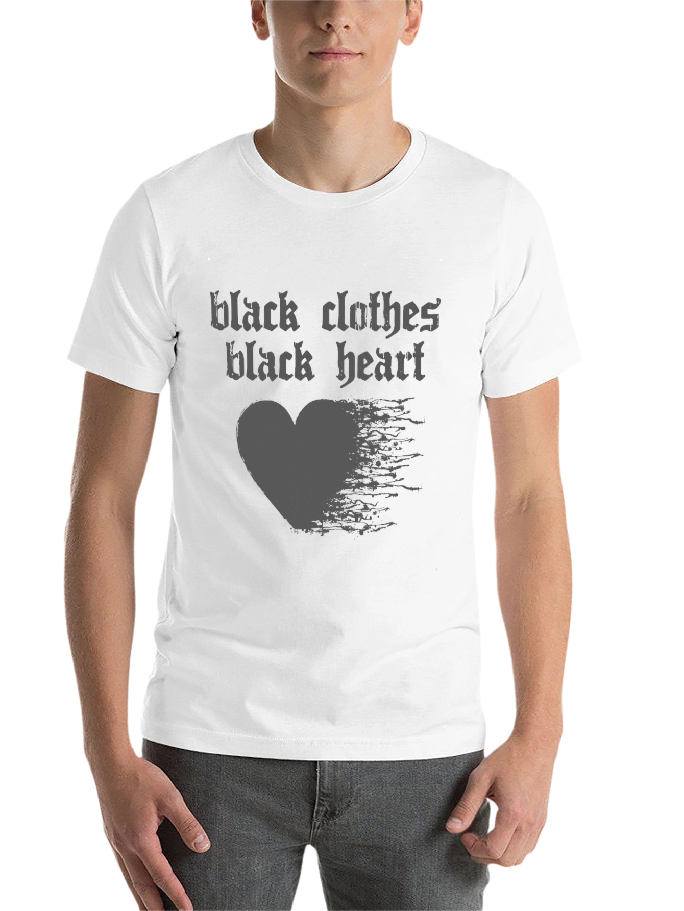 Black Clothes Black Heart Graphic T-Shirt