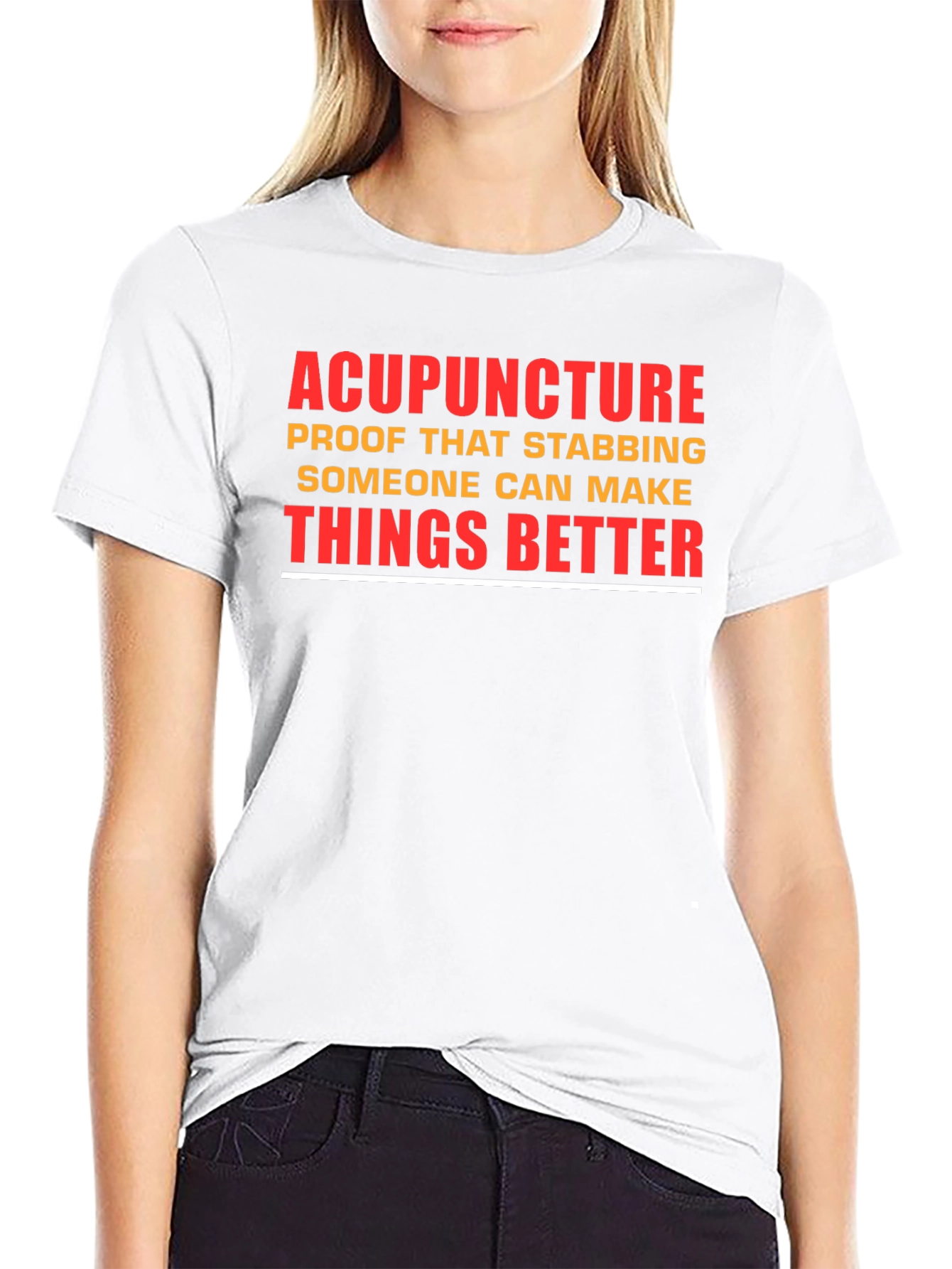 Acupuncture Stabbing T-Shirt - Funny Graphic Tee