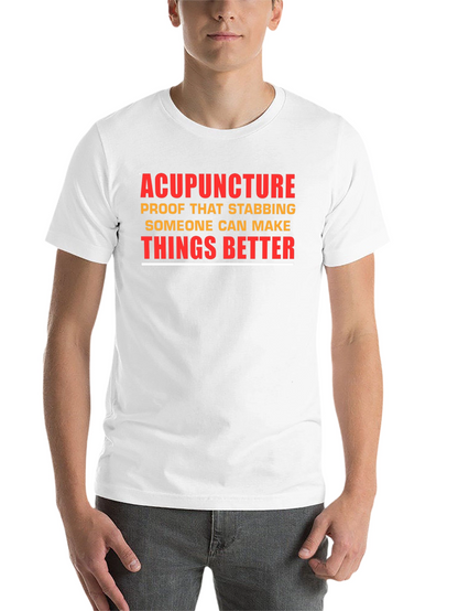 Acupuncture Stabbing T-Shirt - Funny Graphic Tee
