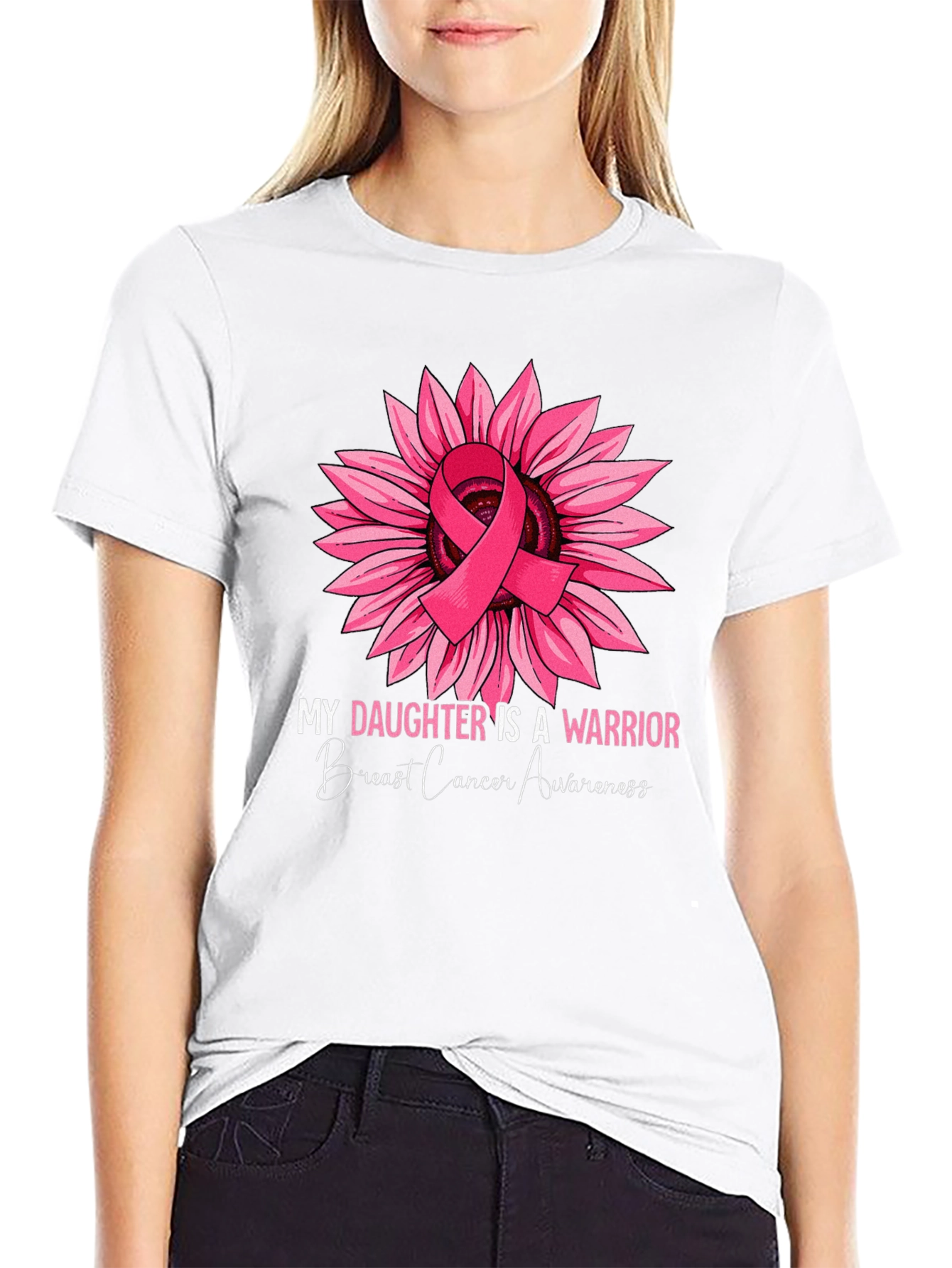 Breast Cancer Awareness Sunflower Warrior T-Shirt
