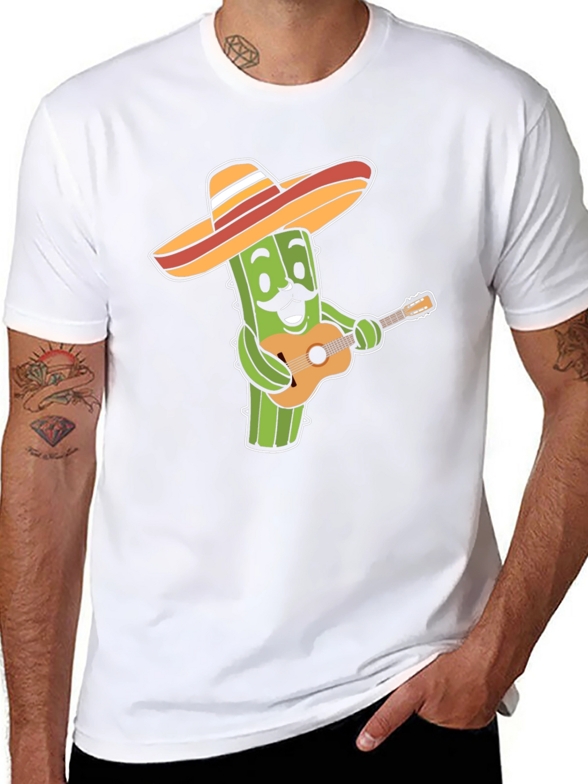Cactus Guitar Player T-Shirt