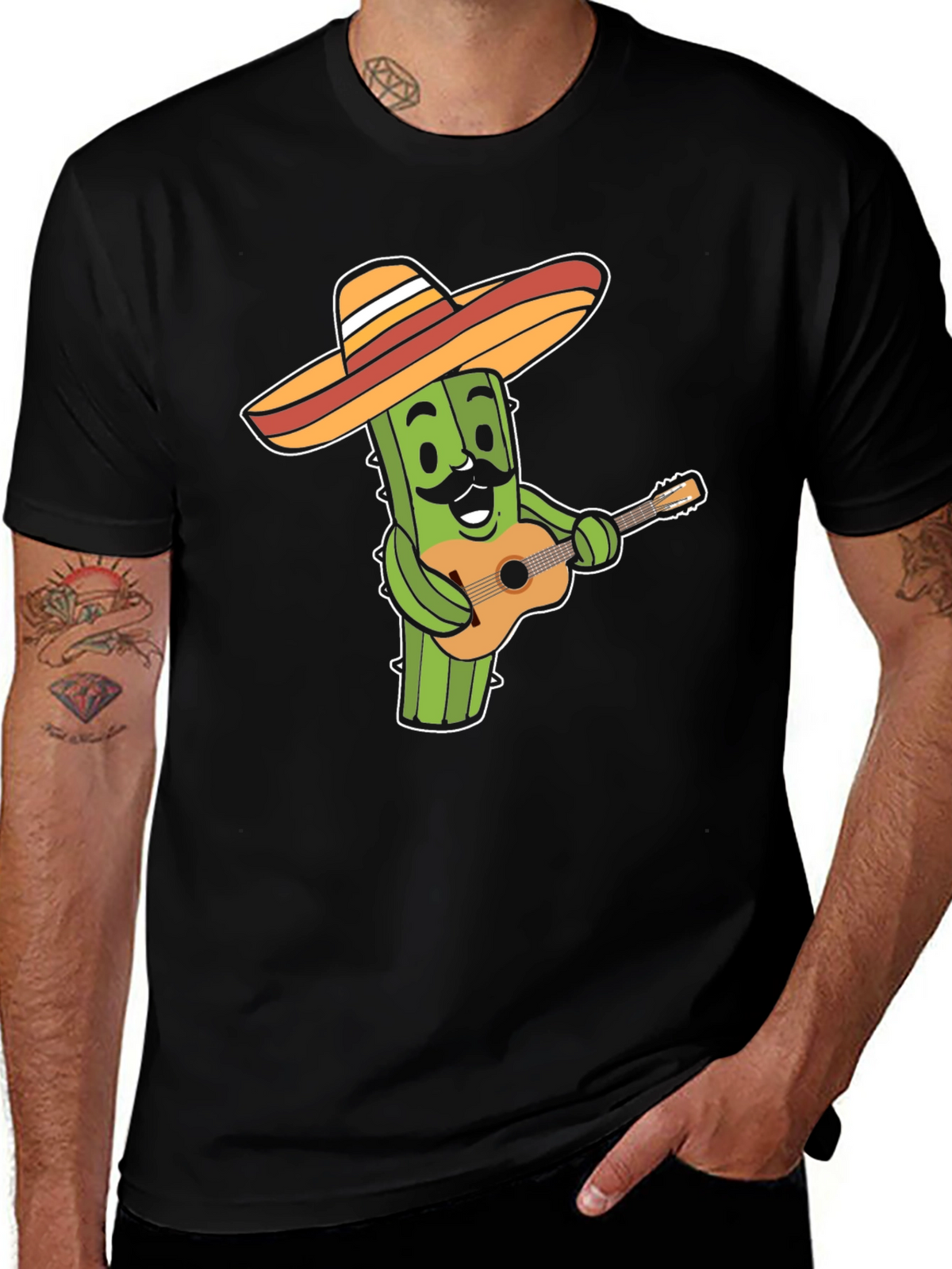 Cactus Guitar Player T-Shirt