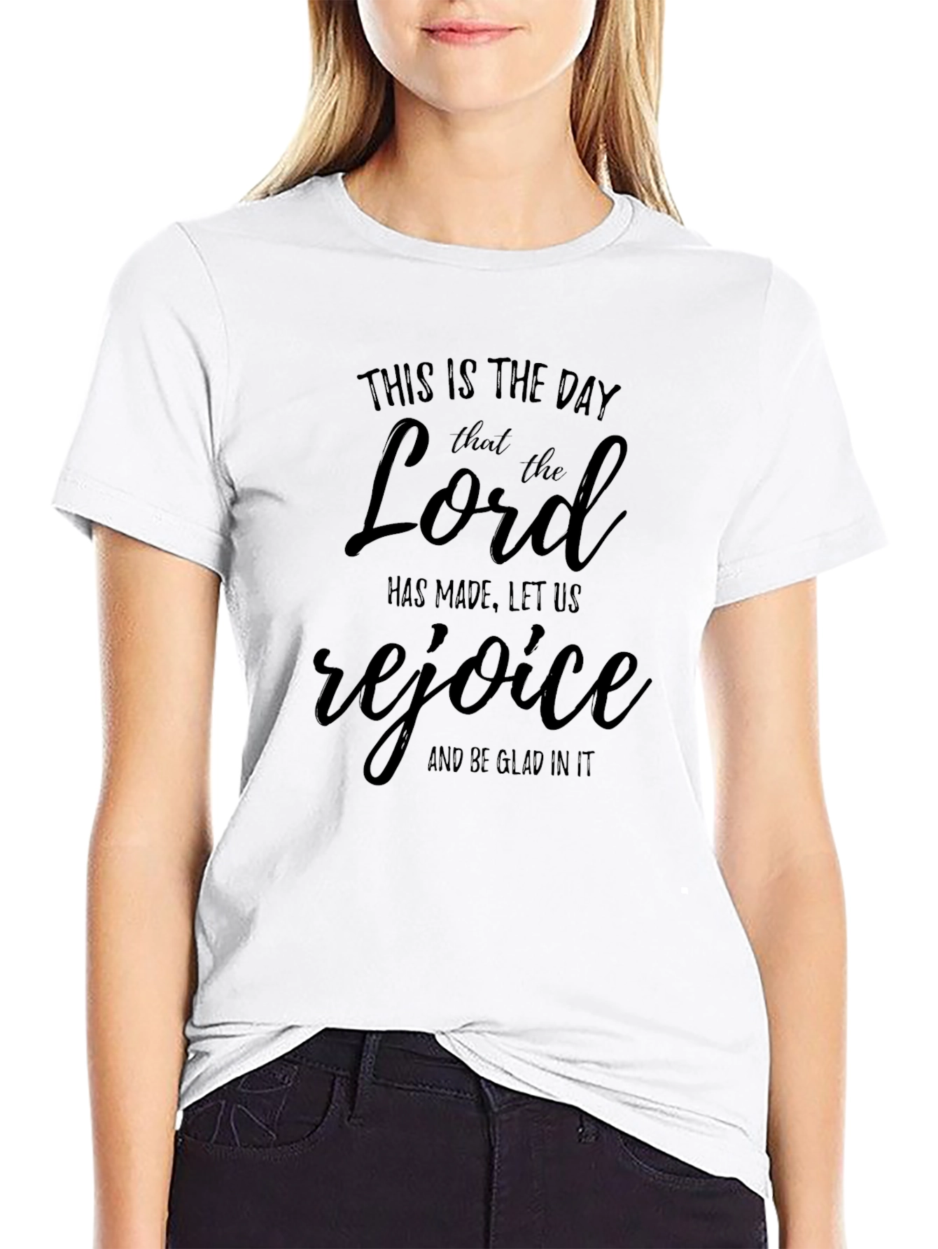 Religious T-Shirt: Rejoice in the Lord