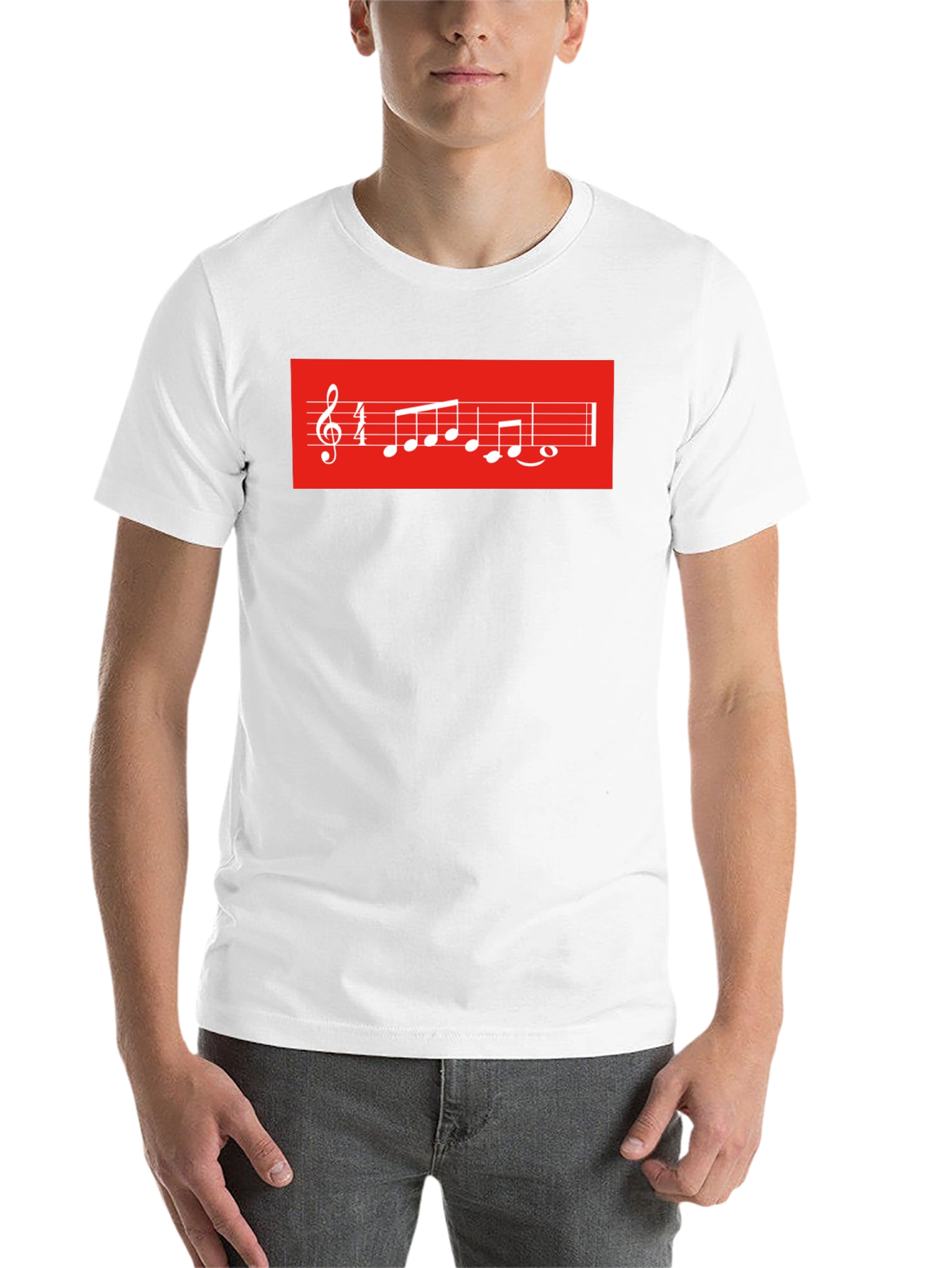 Musical Score Graphic Tee - Black