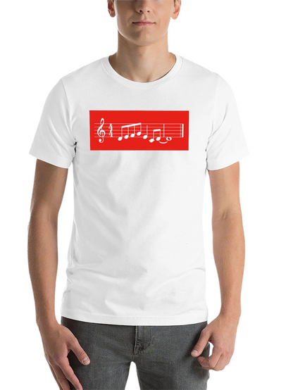 Musical Score Graphic Tee - Black