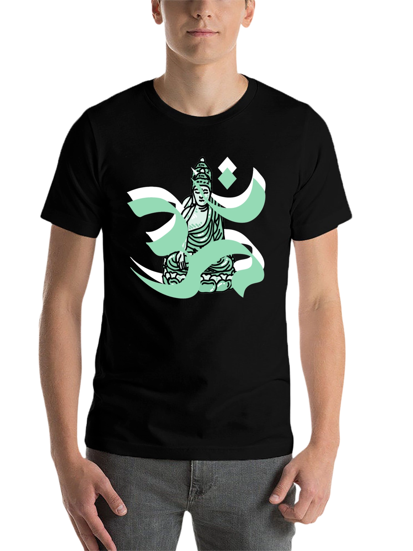 Buddha Om T-Shirt - Meditative Graphic Tee