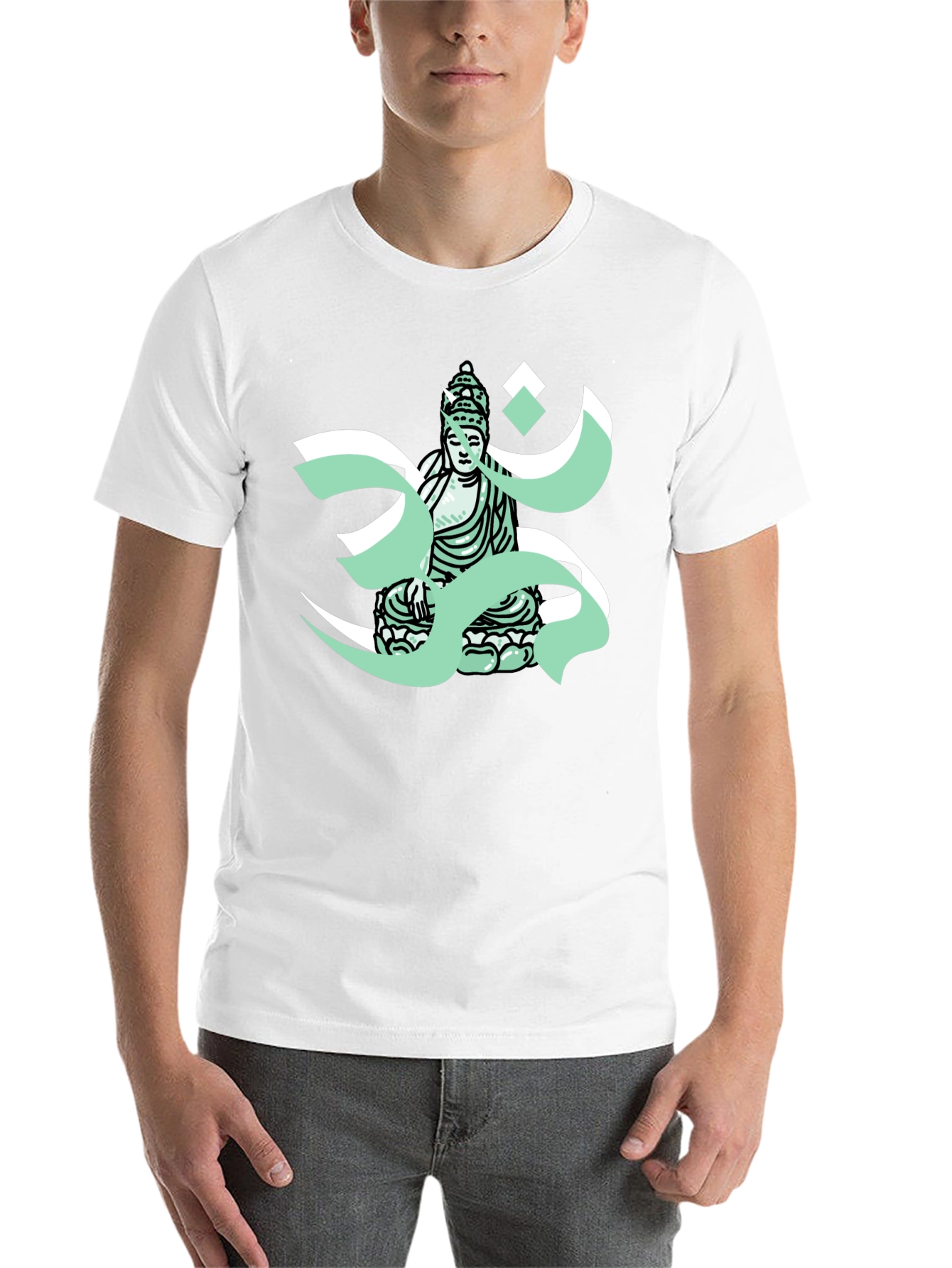 Buddha Om T-Shirt - Meditative Graphic Tee