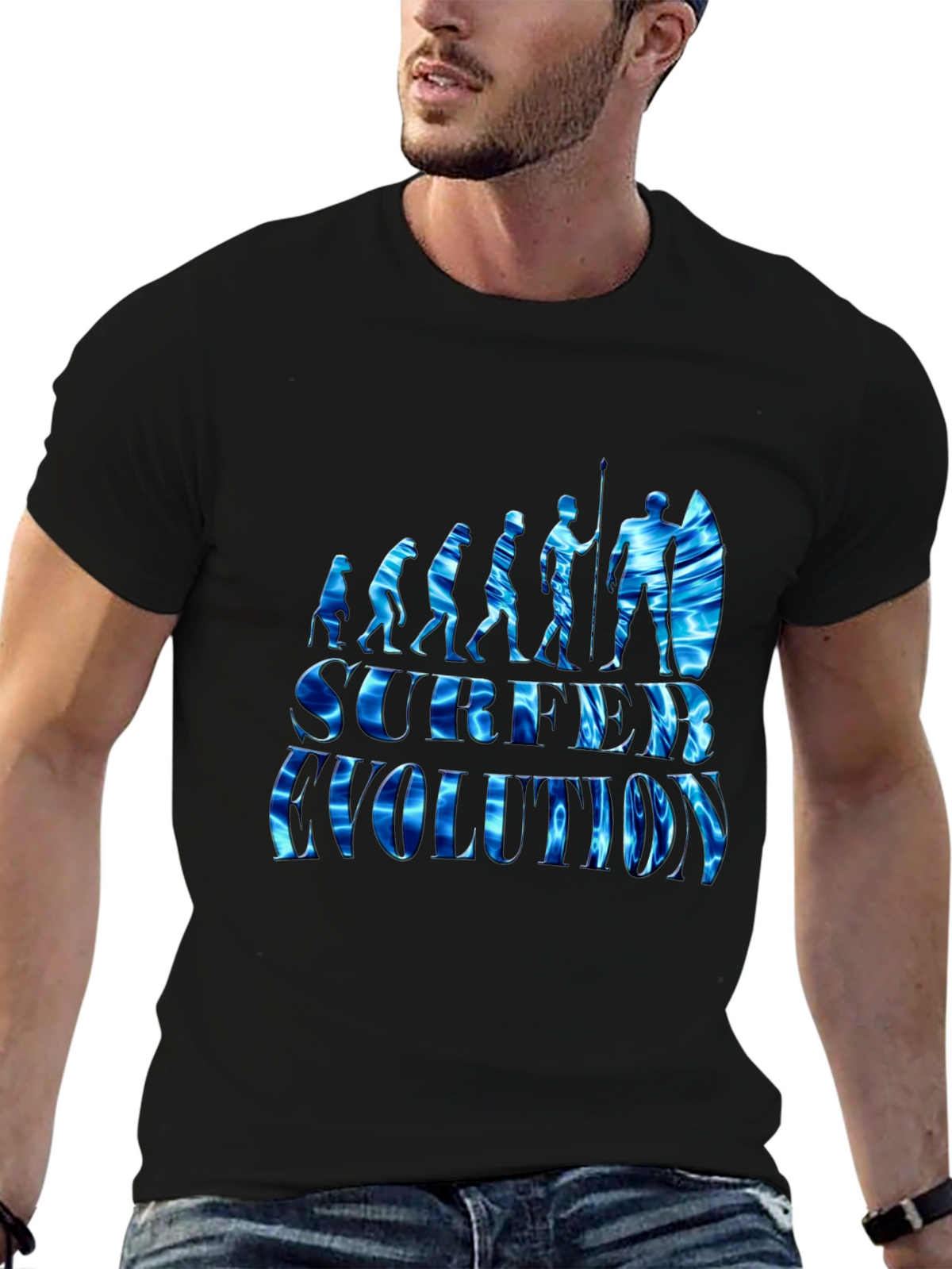 Surfer Evolution Graphic T-Shirt