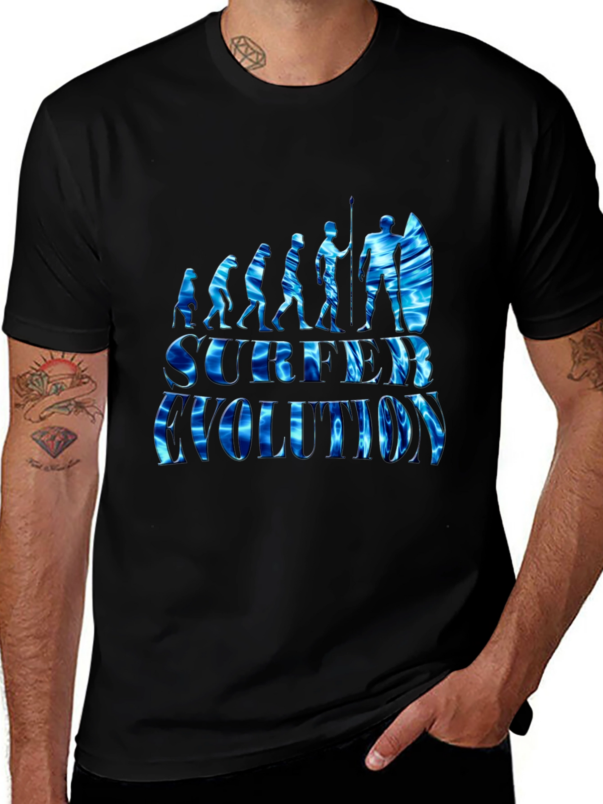 Surfer Evolution Graphic T-Shirt