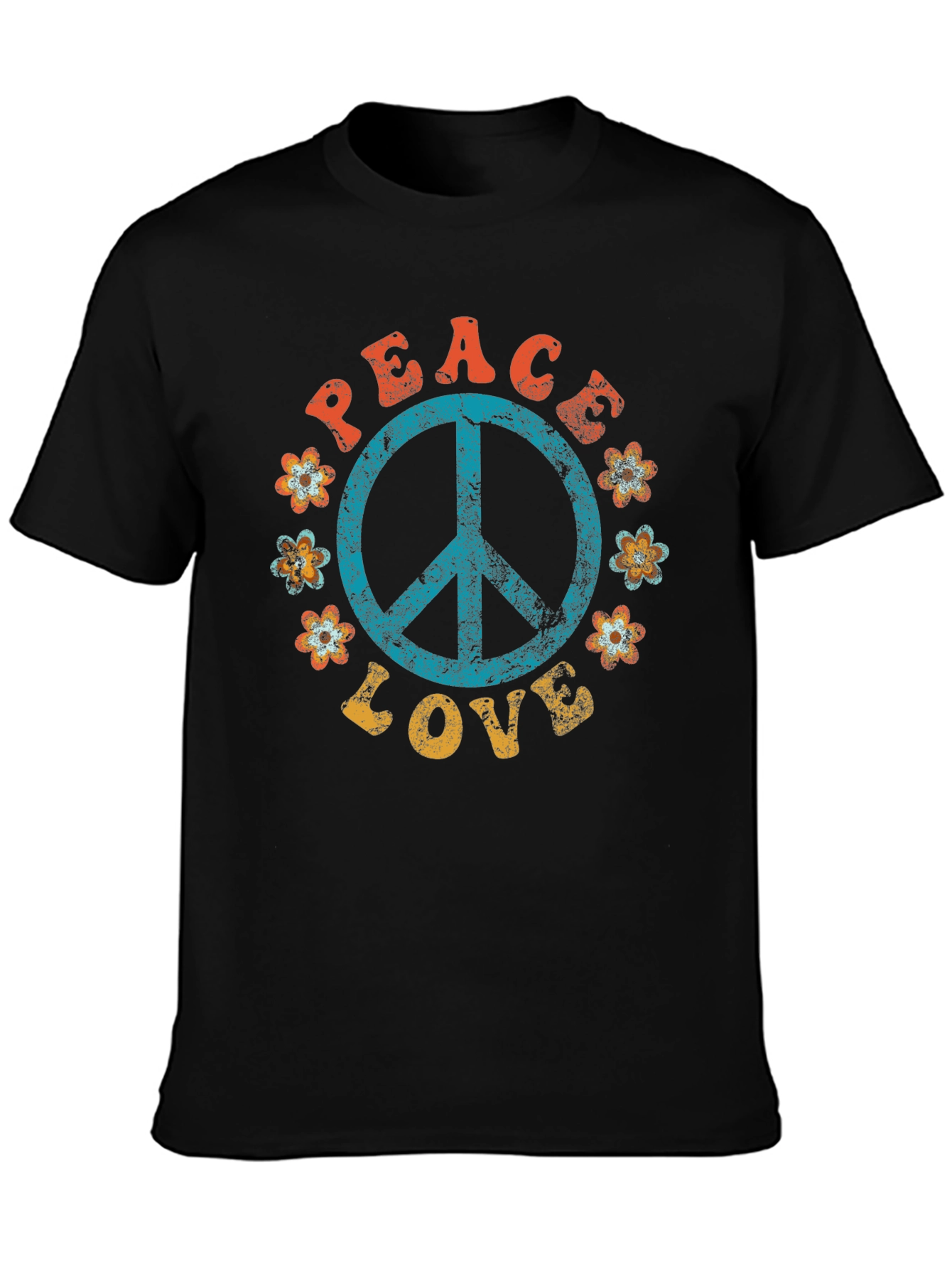 Peace & Love Retro T-Shirt