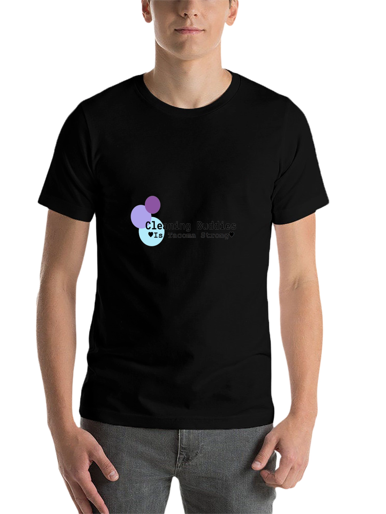 Cleaning Buddies Tacoma Strong Black T-Shirt
