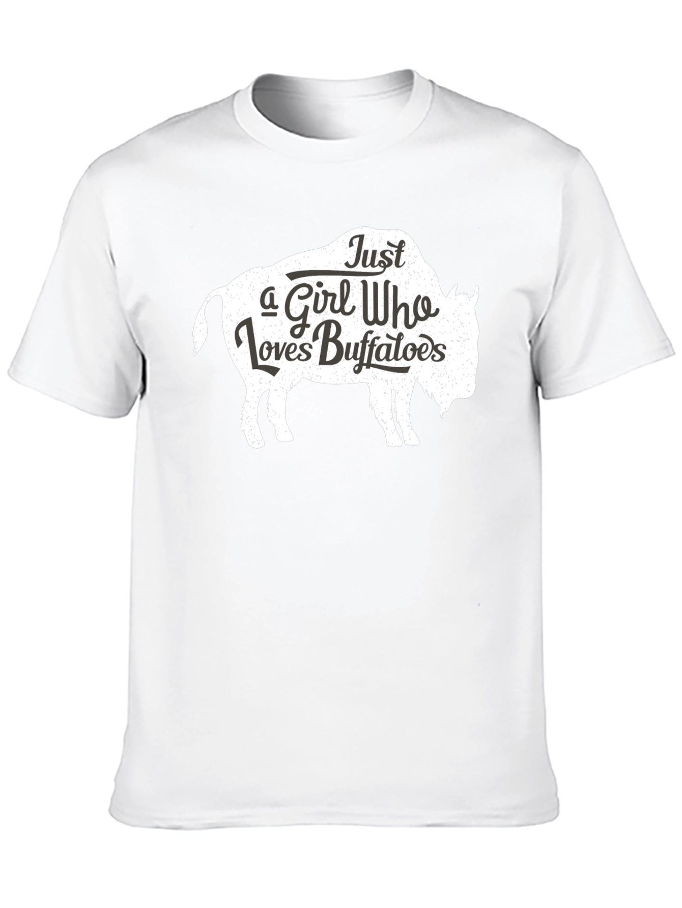 Just a Girl Who Loves Buffaloes T-Shirt