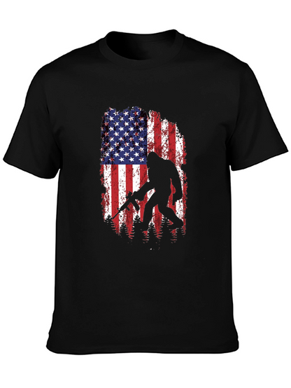 American Flag Bigfoot AR-15 T-Shirt