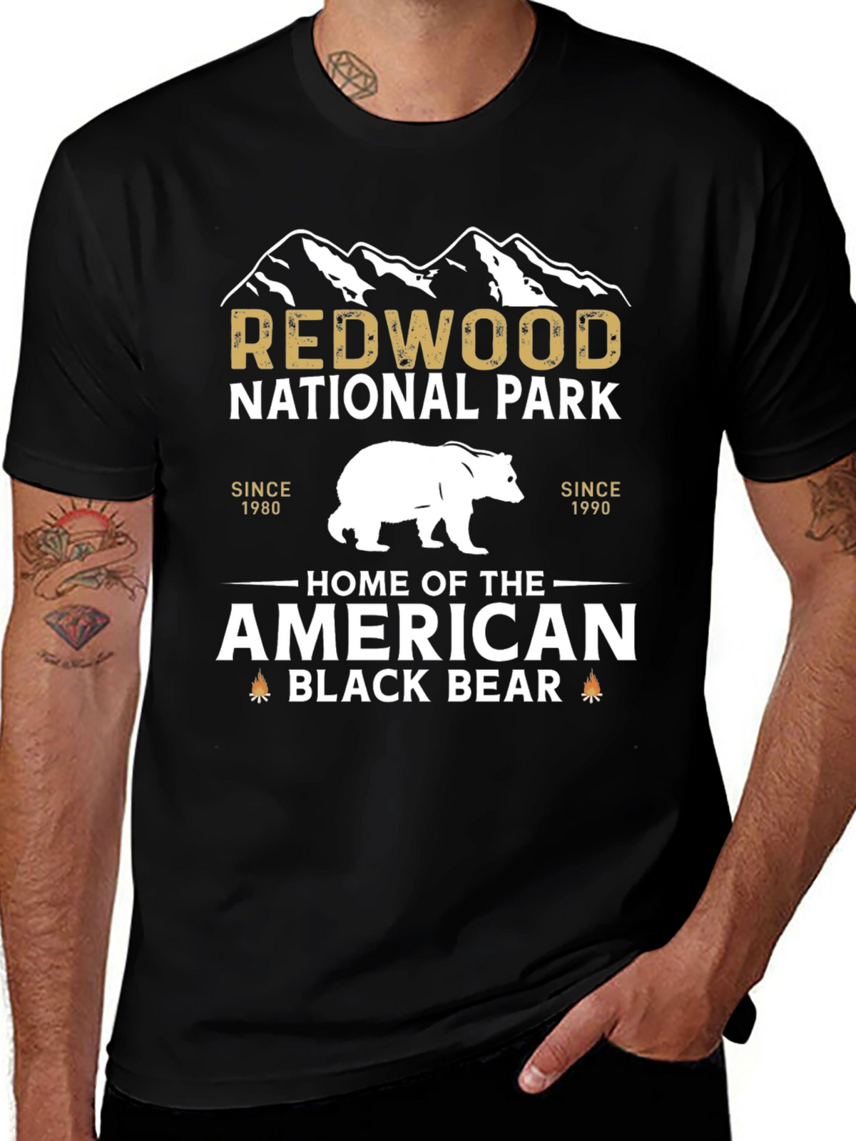 Redwood National Park Black Bear T-Shirt