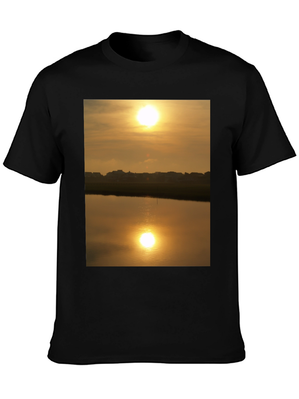 Sunset Lake Reflection Graphic Tee