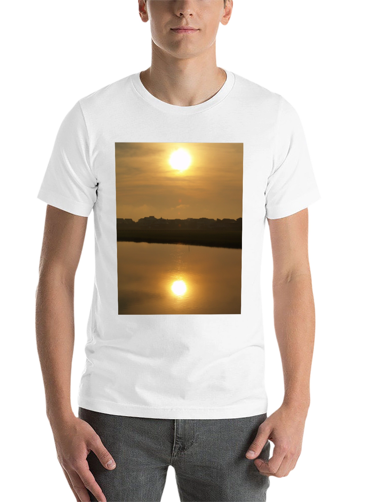 Sunset Lake Reflection Graphic Tee