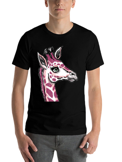 Giraffe Graphic T-Shirt - Unique Animal Design