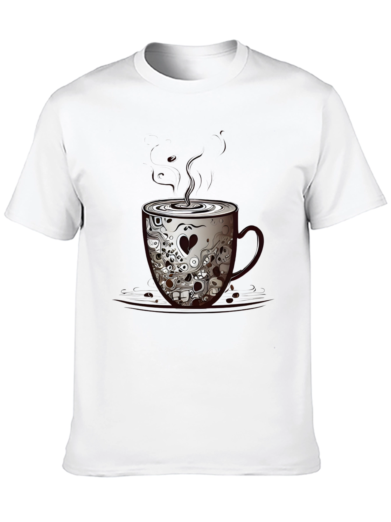 Skull Coffee Cup Graphic Tee