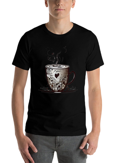 Skull Coffee Cup Graphic Tee
